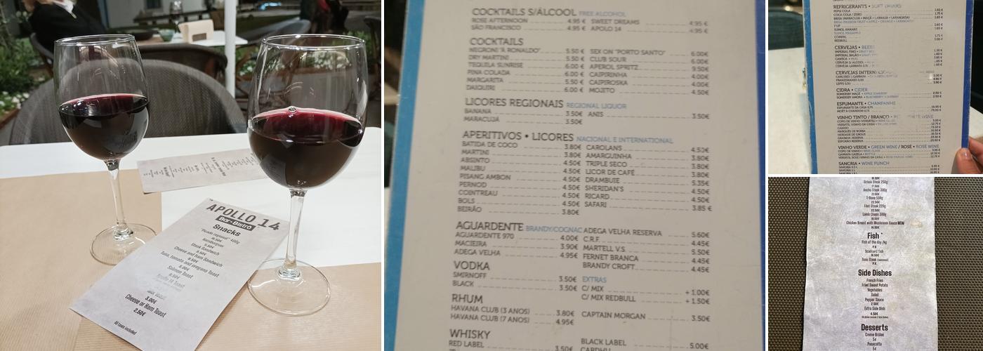 Apollo 14 Bar & Bistrô Menu