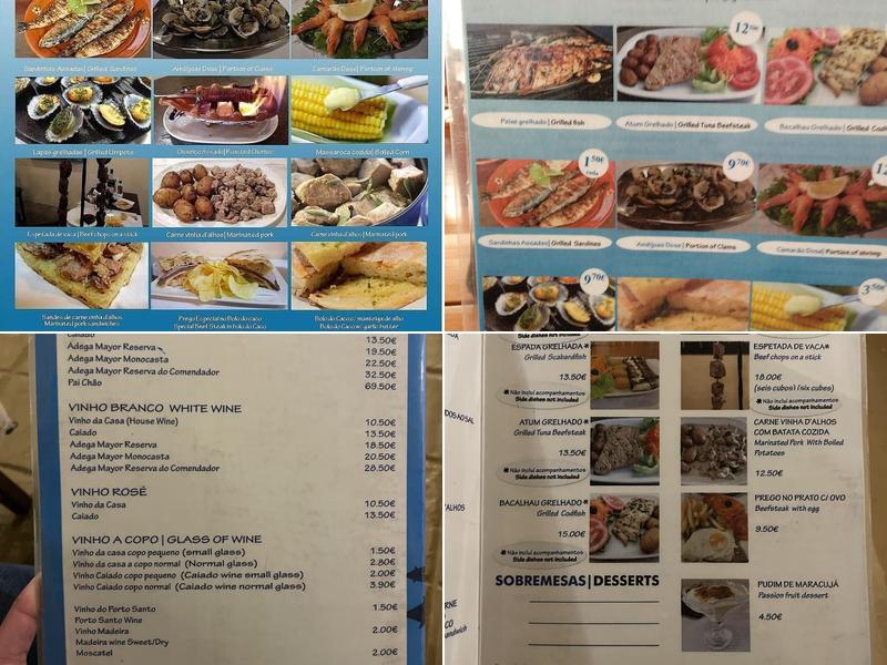 Mercado velho Menu