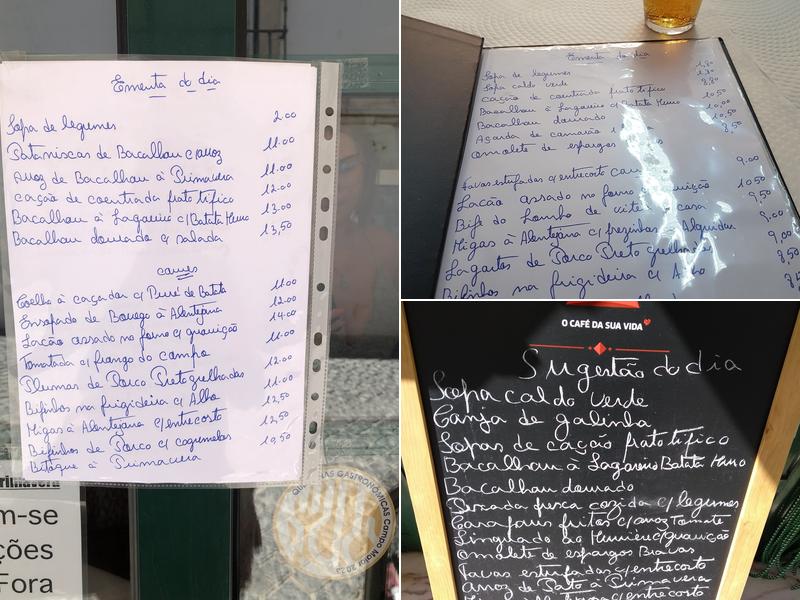 Restaurante Primavera Menu