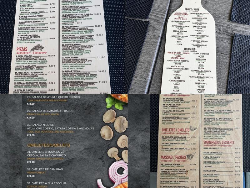 Pizzaria Pico da Atalaia Menu