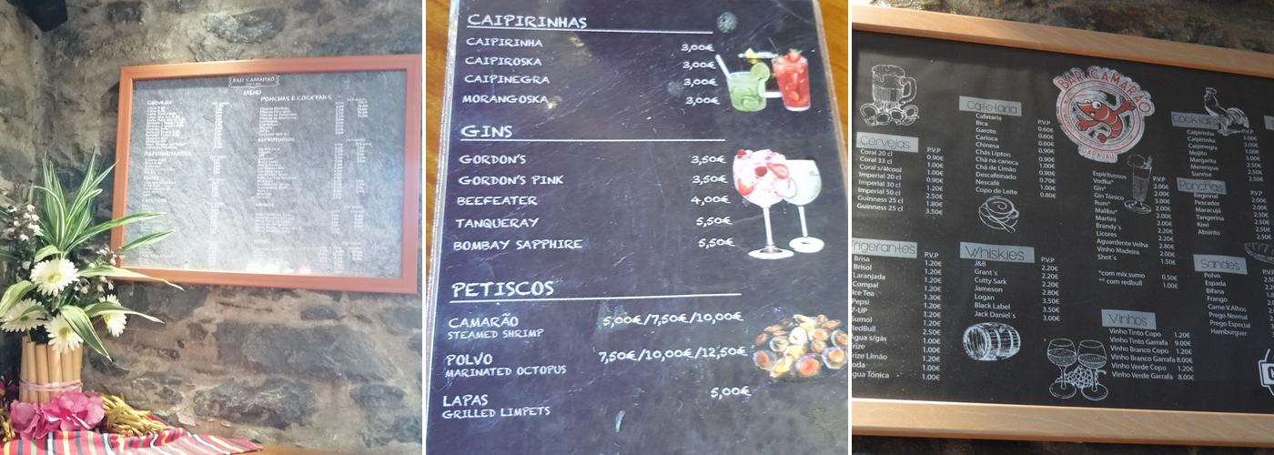 O Camarão (Bar O Camarão) Menu