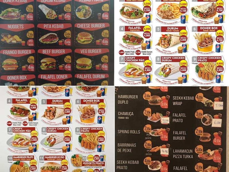 Delight kebab e pizza Menu