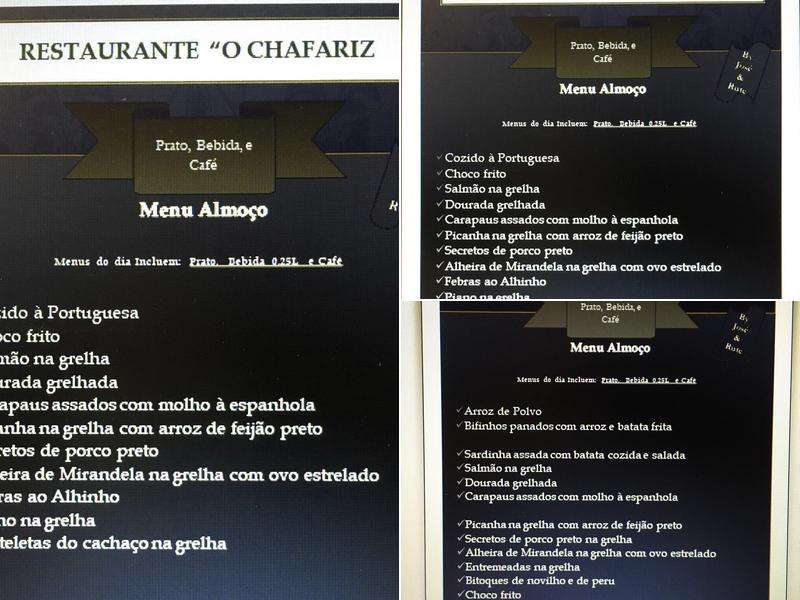 O Chafariz by José e Rute Menu