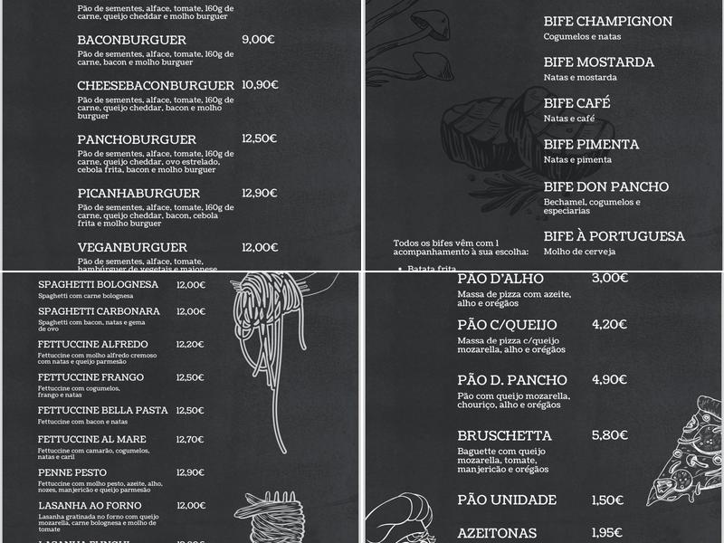 Pizzaria Don Pancho Menu