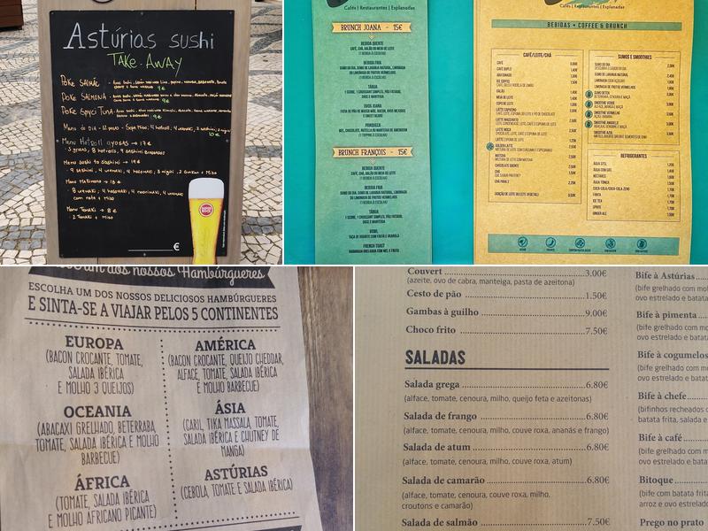 Astúrias Menu