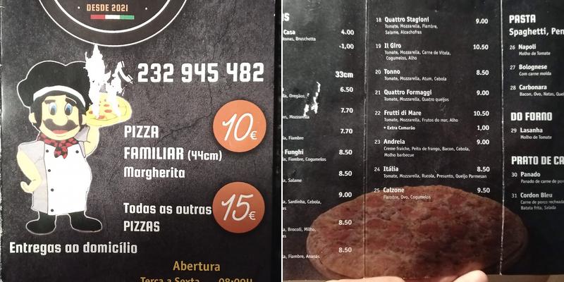 Il Giro Pizza Menu