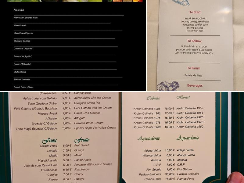 Visconde da Luz Menu