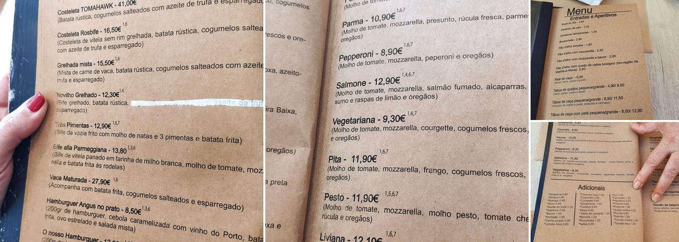 Don Vitorine Menu
