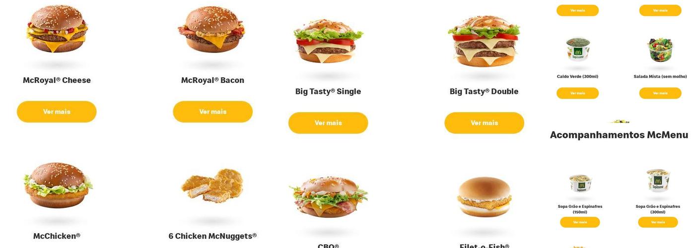 McDonald's - Castelo Branco Menu