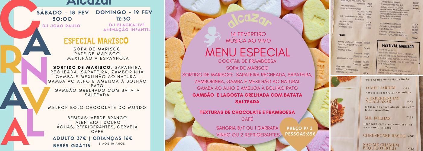 Restaurante Alcazar Menu