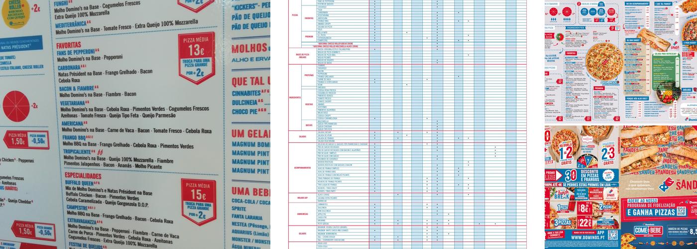 Domino's Pizza Coimbra Menu