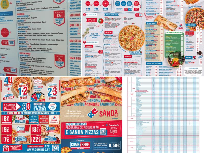 Domino's Pizza Coimbra Menu