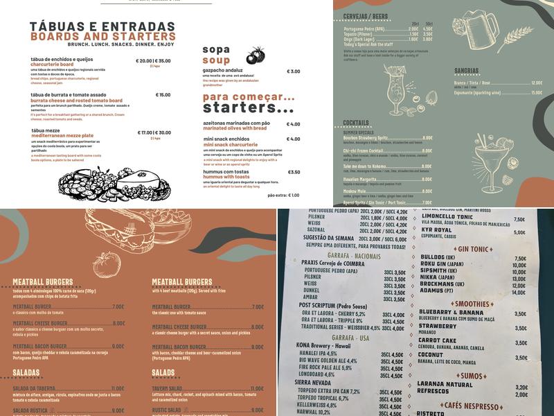 Coola Boola Menu