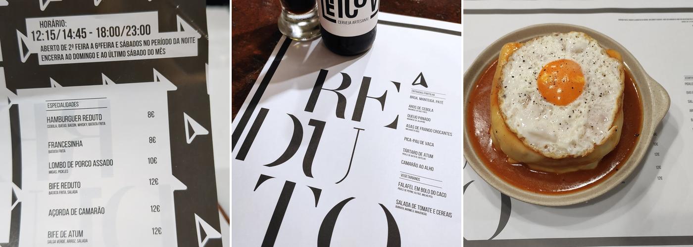 Rei das Francesinhas - Reduto Bar (Cervejaria Reduto) Menu