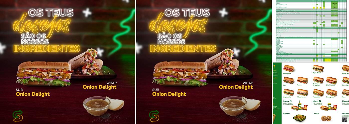 Subway (Subway Fórum Coimbra) Menu