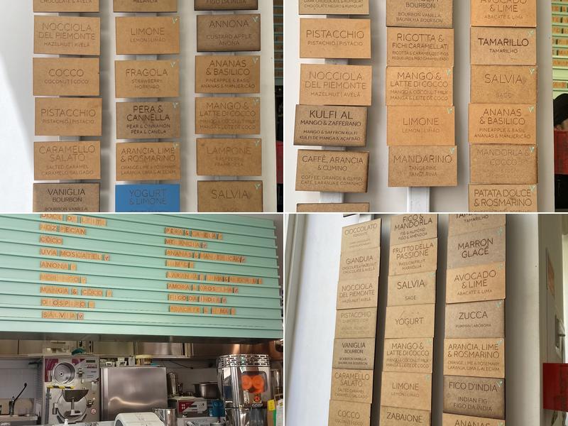Gelataria COSÌ Menu