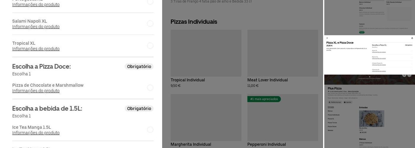 +Plus Pizza Menu
