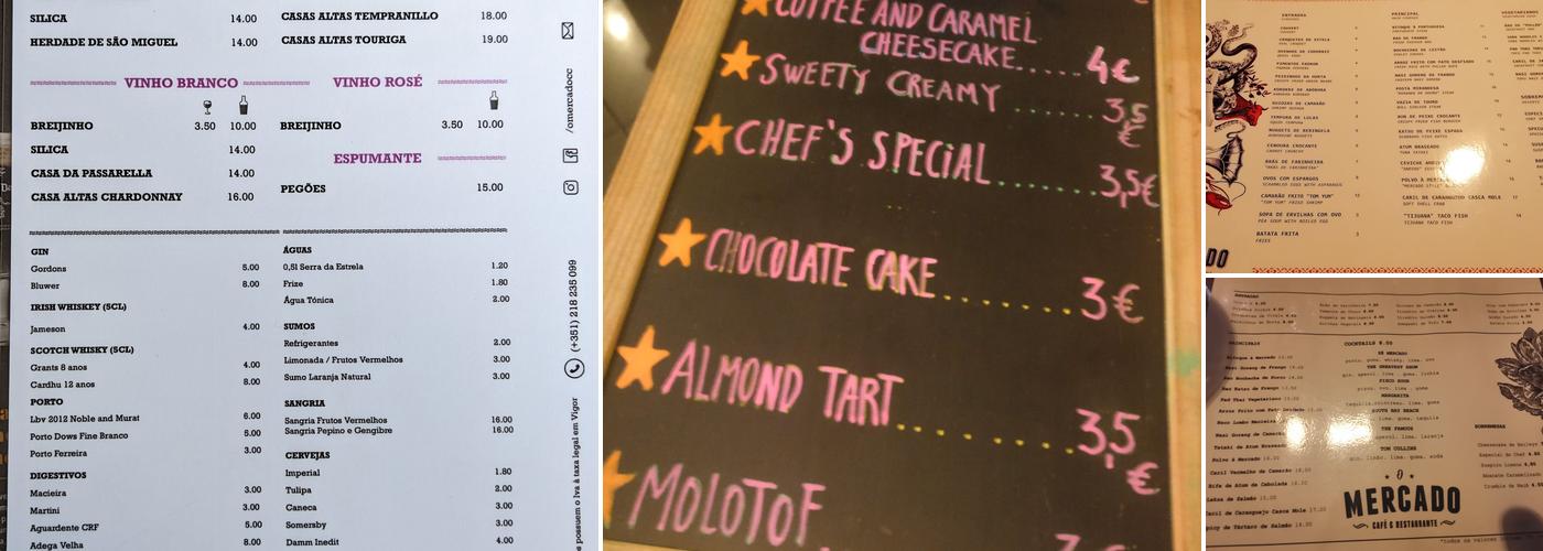 O Mercado Menu