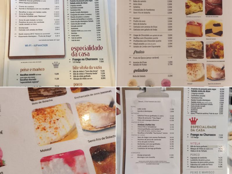 Restaurante Dom Januario (Restaurante Varchotel Dom Januário) Menu