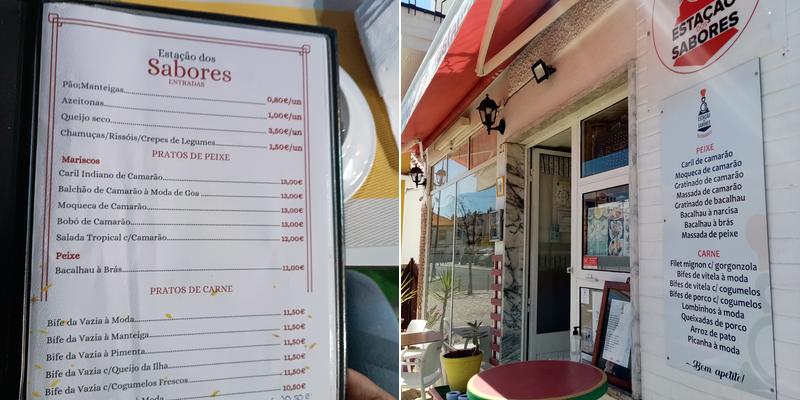 Estação Dos Sabores Menu