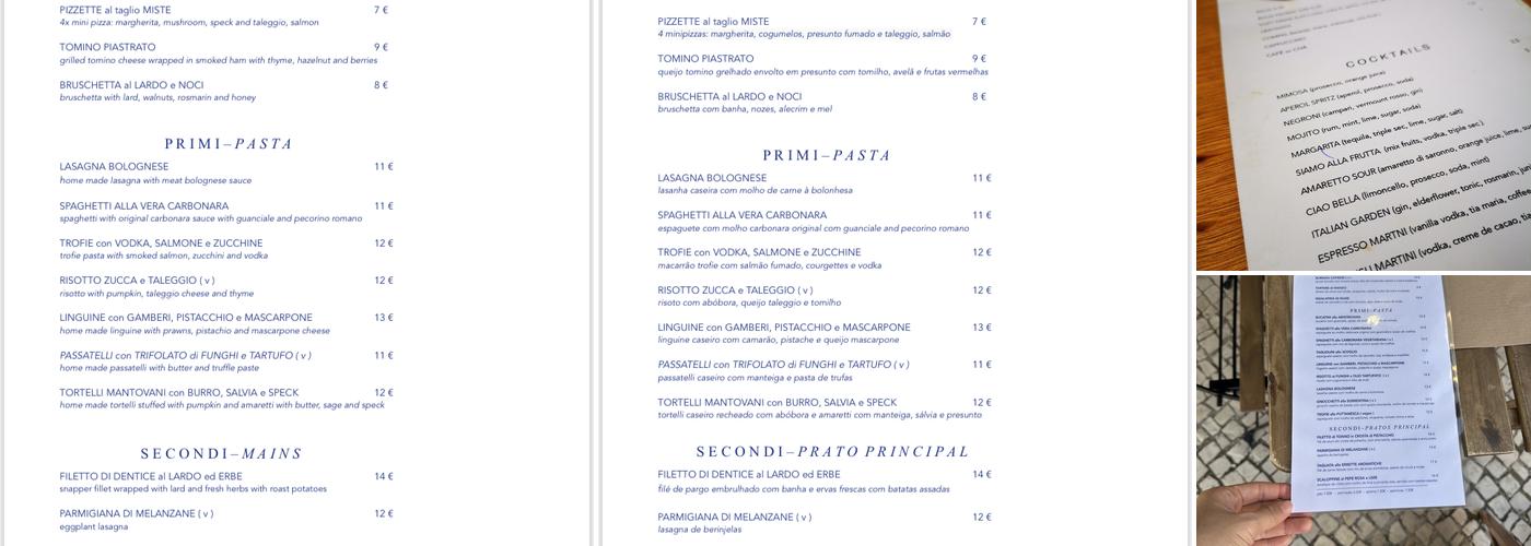 Cucina 37 Menu