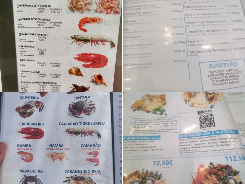 Viveiros do Atlântico Menu