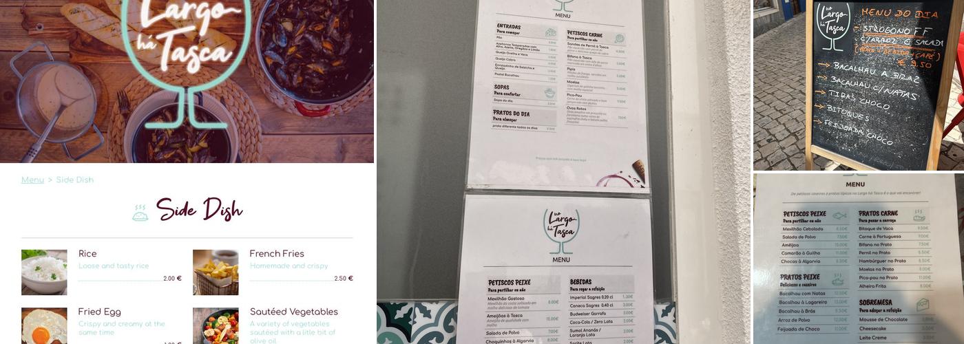 No Largo há Tasca Menu