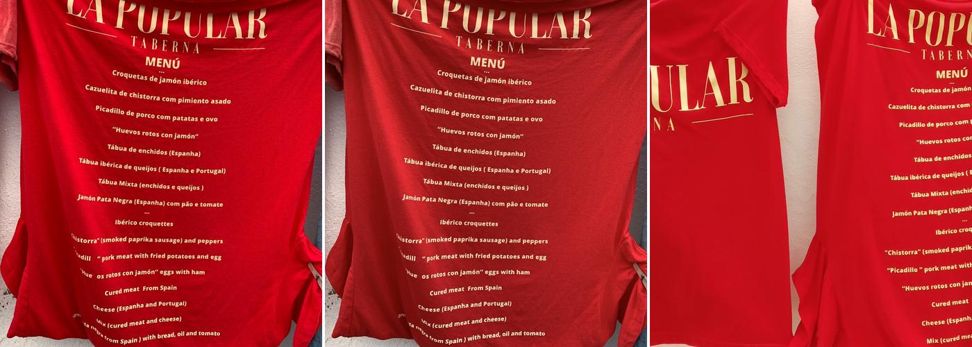 La Popular Taberna Menu