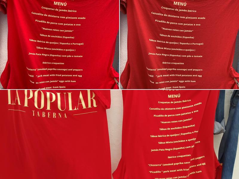 La Popular Taberna Menu