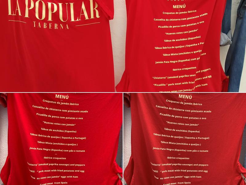 La Popular Taberna Menu