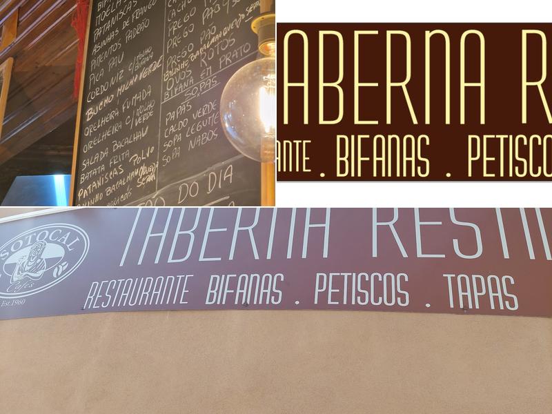 Taberna Restinga Menu