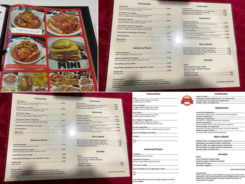 CERVEJOLAS Menu