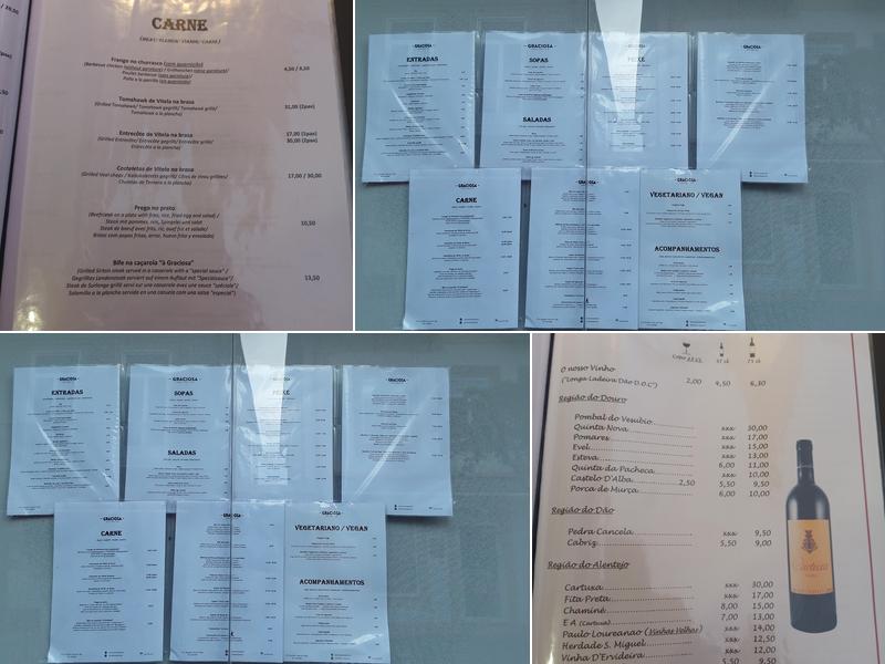Churrascaria Graciosa Menu