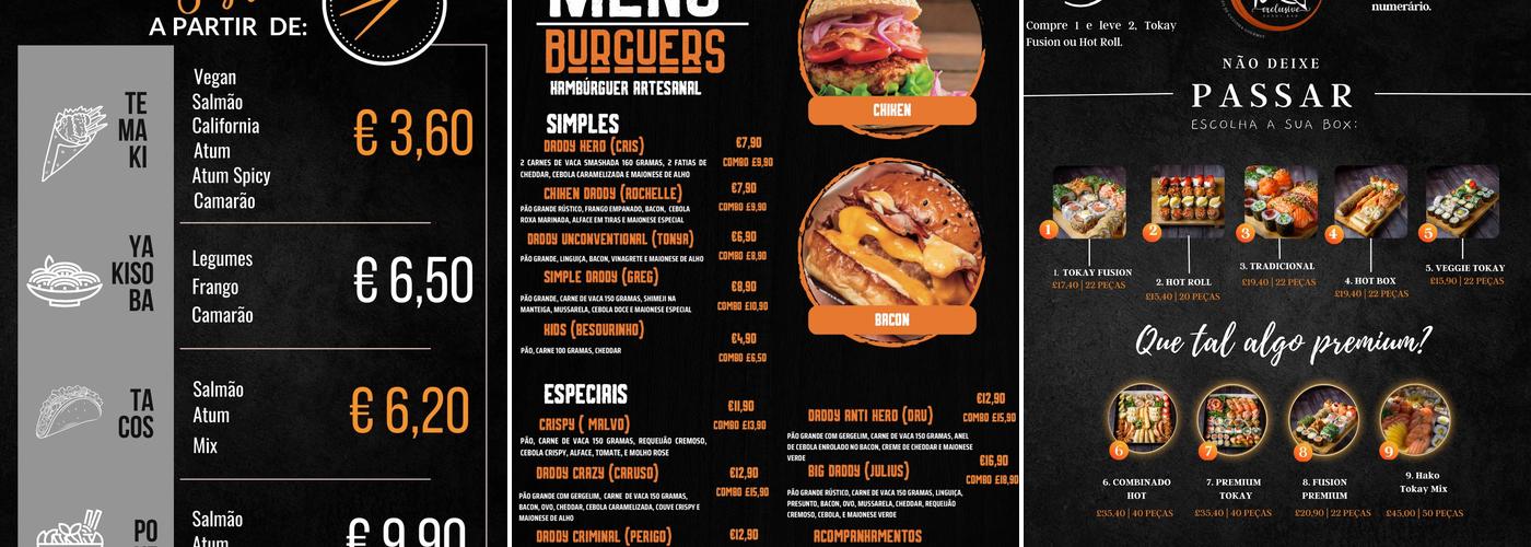 Tokay Sushi Bar Menu