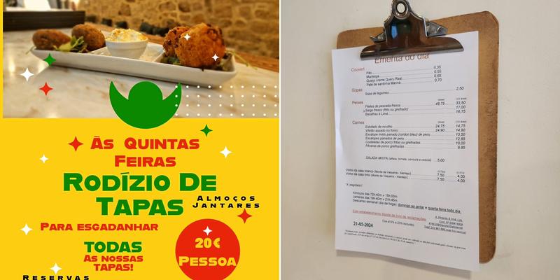 Restaurante Lima Menu