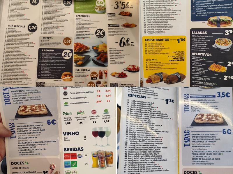 100 Montaditos Menu