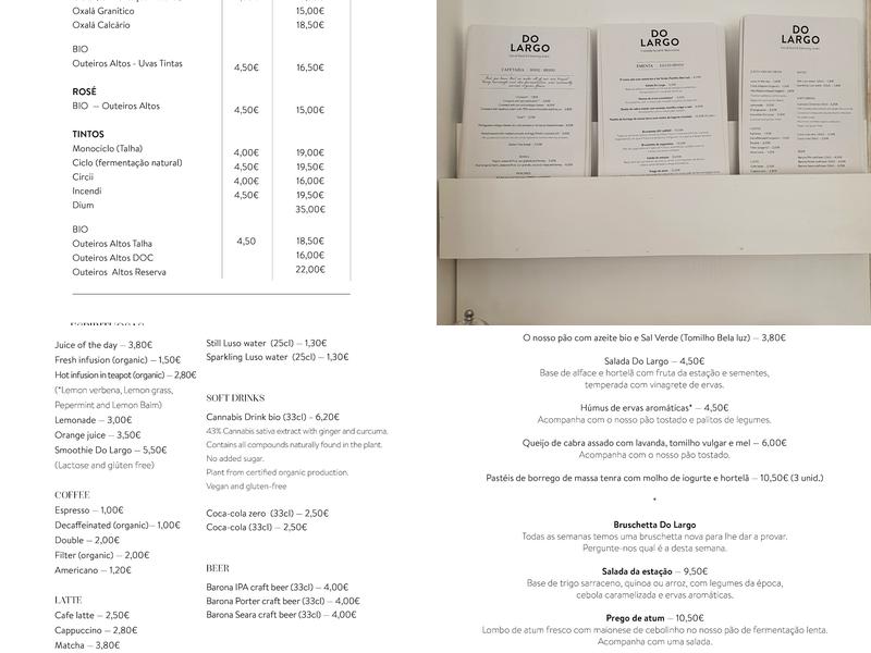 Do Largo Évora Menu