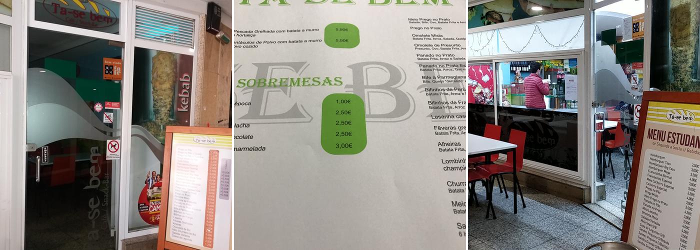 Ta-se bem Menu