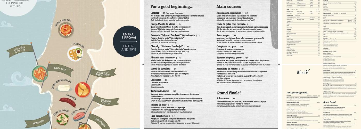 Afecto Restaurante Menu