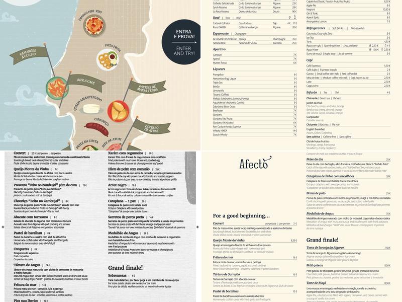 Afecto Restaurante Menu