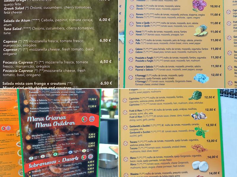 Pizzeria Bell'Antonio Menu