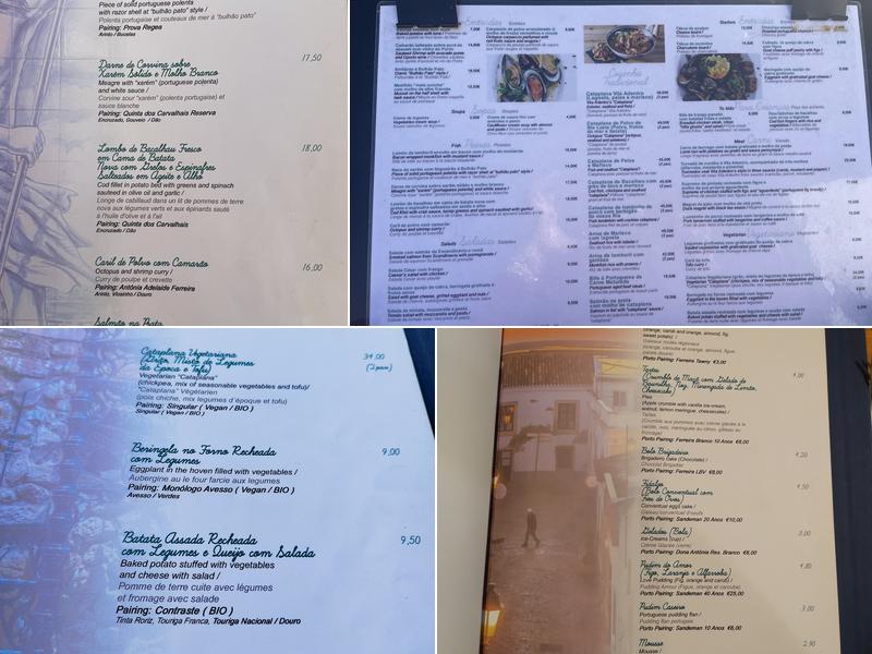 Vila Adentro Menu