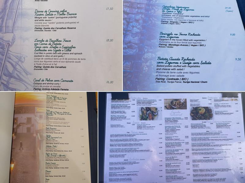 Vila Adentro Menu