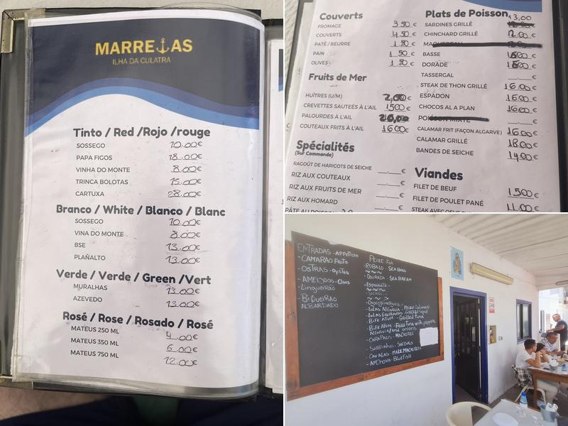 Marretas Menu