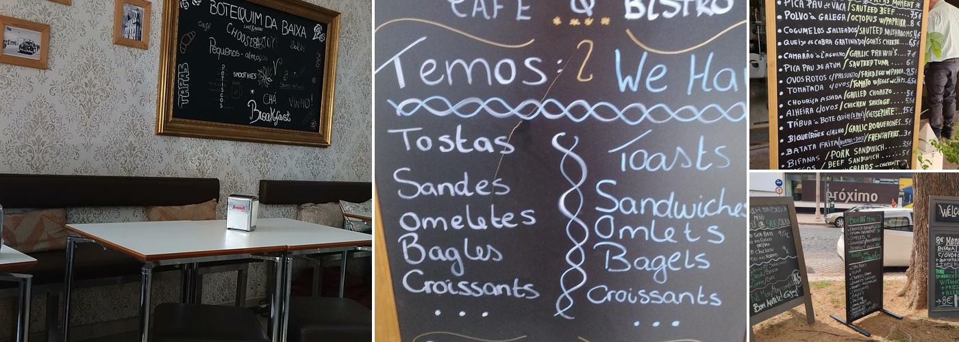 Botequim da Baixa - Café & Bistro Menu