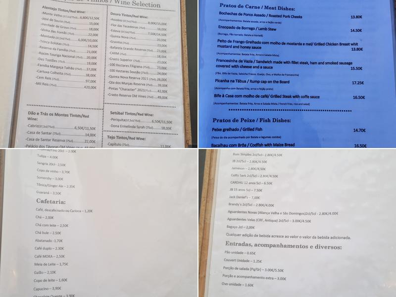 'Hail Mary' Restaurant Menu