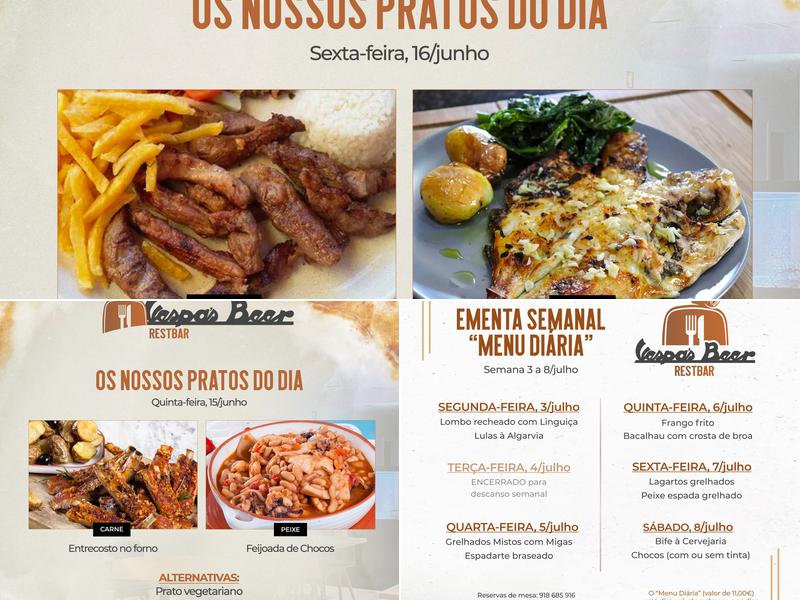 Vespa's Beer - RestBar Menu