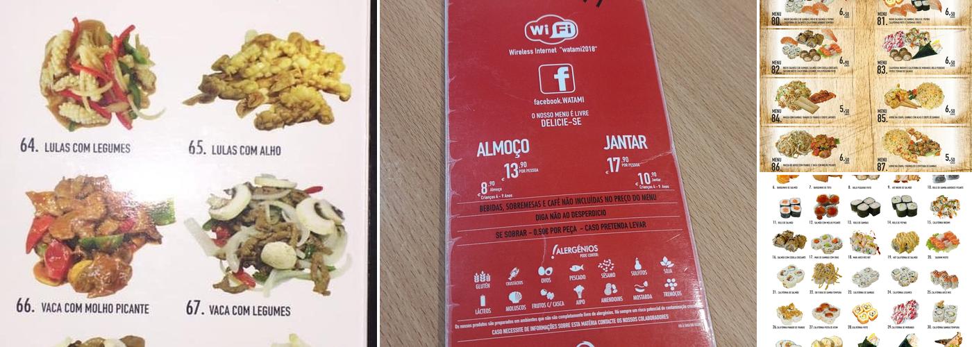 Watami Menu
