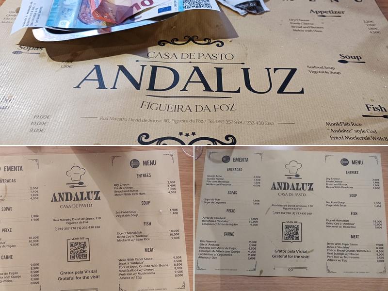 Andaluz Menu