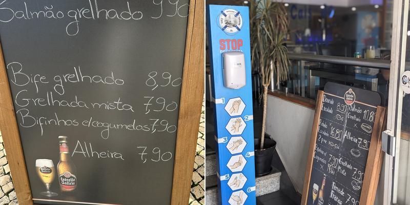 Cais do Heleno Menu
